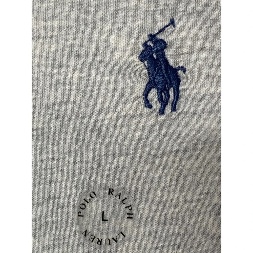 Polo Ralph Lauren Mens Classic Fit Soft T-Shirt Size L Heathered Grey NEW
